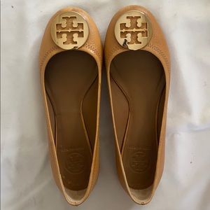 Tory Burch Minnie Travel Ballet Flats in Royal Tan